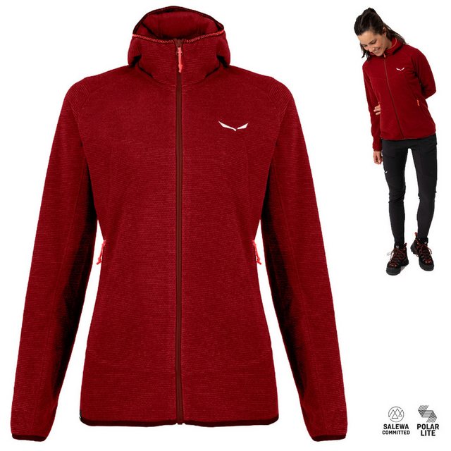 Salewa Trekkingjacke Salewa - NUVOLO Polarlite W Full Zip Fleecejacke, rot im Sale