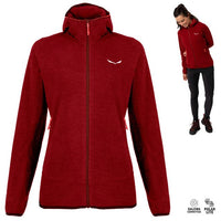 Thumbnail for Salewa Trekkingjacke Salewa - NUVOLO Polarlite W Full Zip Fleecejacke, rot im Sale