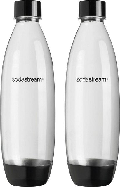 SodaStream Wassersprudler Flasche DuoPack Fuse, (Set, 2-tlg), Kunststoff,Ersatzflaschen für SodaStream Wassersprudler + PET-Flaschen