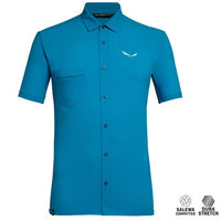 Thumbnail for Salewa T-Shirt Salewa - Puez Minicheck2 Dry M S/S Herren Hemd Outdoor Polo, blau im Sale