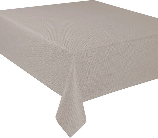 Curt Bauer Tischdecke 3947 Riga, mit Rautenmotiv, Damast-Tischwäsche (1-tlg), aus 59% Baumwolle, 41% Polyester, merzerisiert, mit Fleckschutz