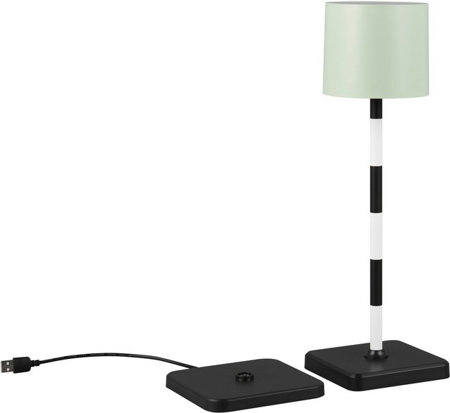 TRIO Leuchten LED Außen-Tischleuchte Fernandez, Dimmfunktion, USB-Ladefunktion, LED fest integriert, Farbwechsler, warmweiß - kaltweiß, Garten Akku Tischlampe USB Ladestation dimmbar Lichtfarbe einstellbar im Sale