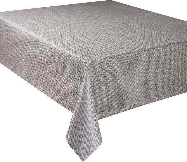 Curt Bauer Tischdecke 3947 Riga, mit Rautenmotiv, Damast-Tischwäsche (1-tlg), aus 59% Baumwolle, 41% Polyester, merzerisiert, mit Fleckschutz