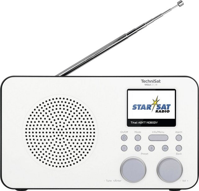 TechniSat VIOLA 2 C IR Tragbares Internet-Radio (Digitalradio (DAB), Internetradio, UKW mit RDS, mit DAB+, Farbdisplay, Akku)