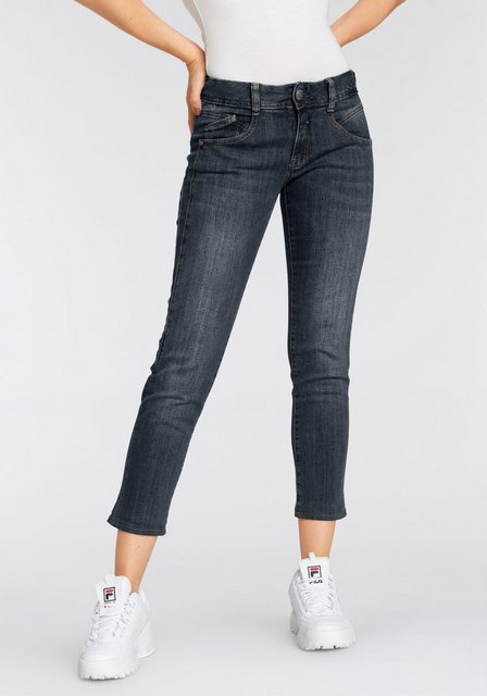 Herrlicher 7/8-Jeans GINA CROPPED POWERSTRETCH mit seitlichem Keileinsatz im Sale