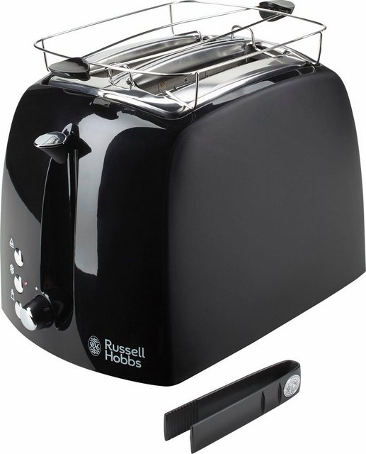 RUSSELL HOBBS Toaster 22601-56 Textures Plus, 2 kurze Schlitze, für 2 Scheiben, 850 W