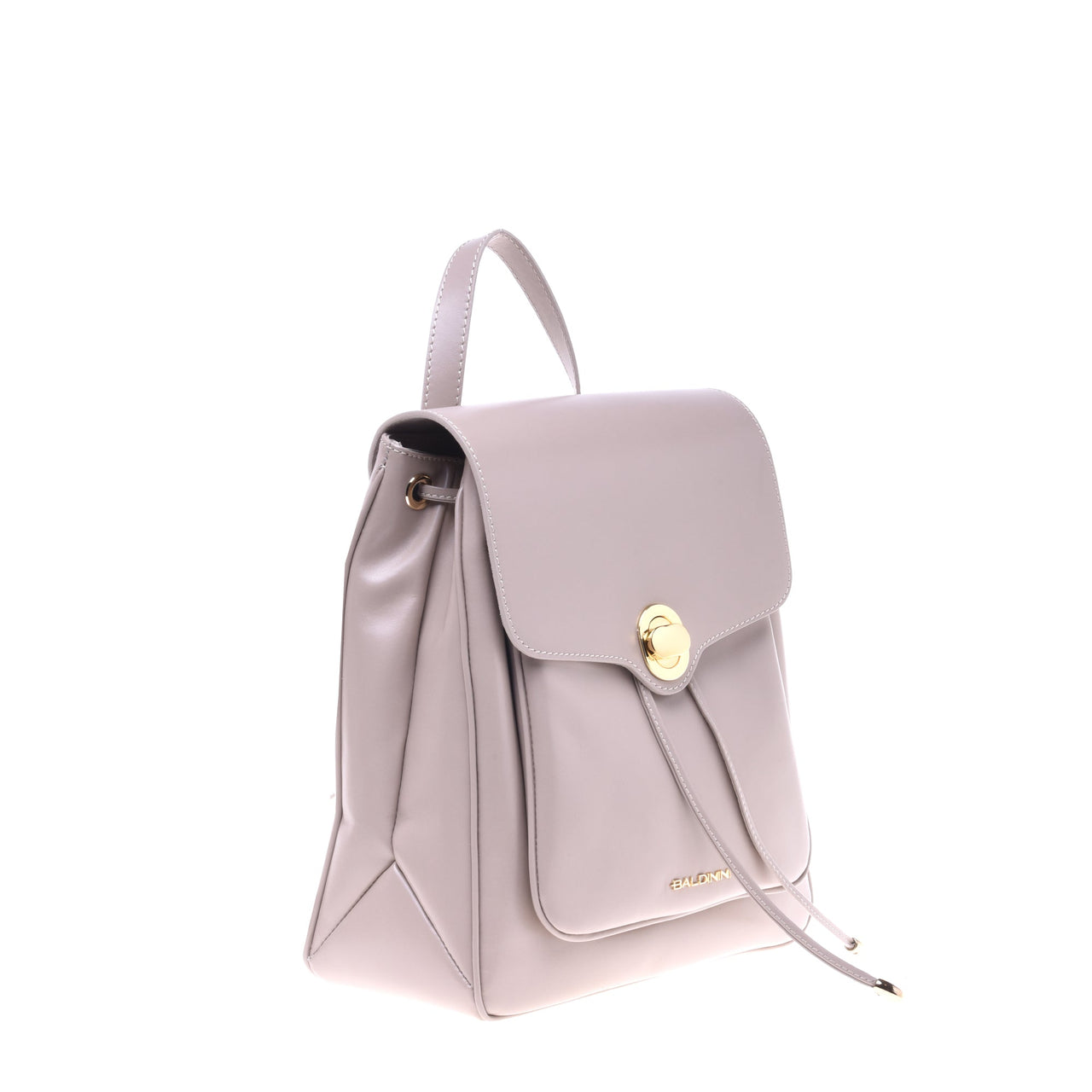 Baldinini Beige leather rucksack im Sale