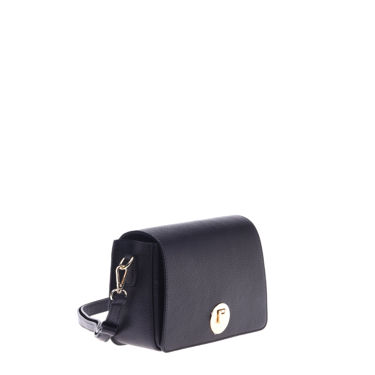 Baldinini Crossbody bag in black tumbled calfskin im Sale