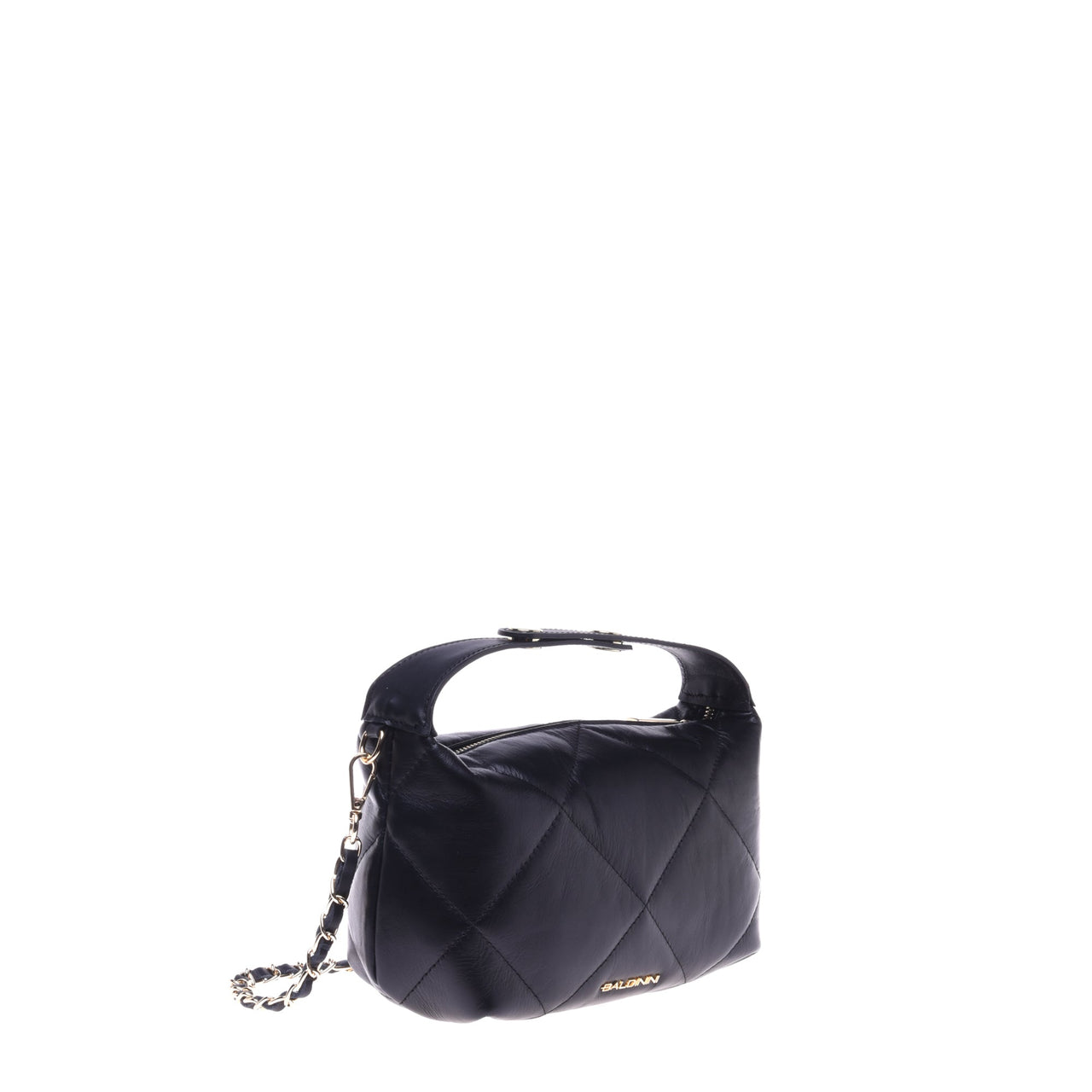 Baldinini Black quilted leather handbag im Sale