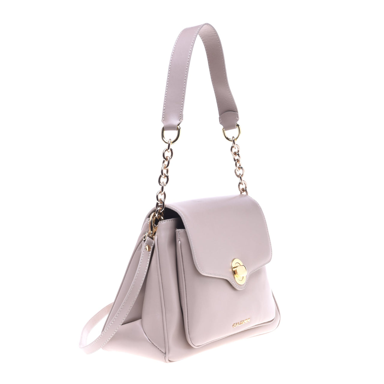 Baldinini Beige leather shoulder bag im Sale