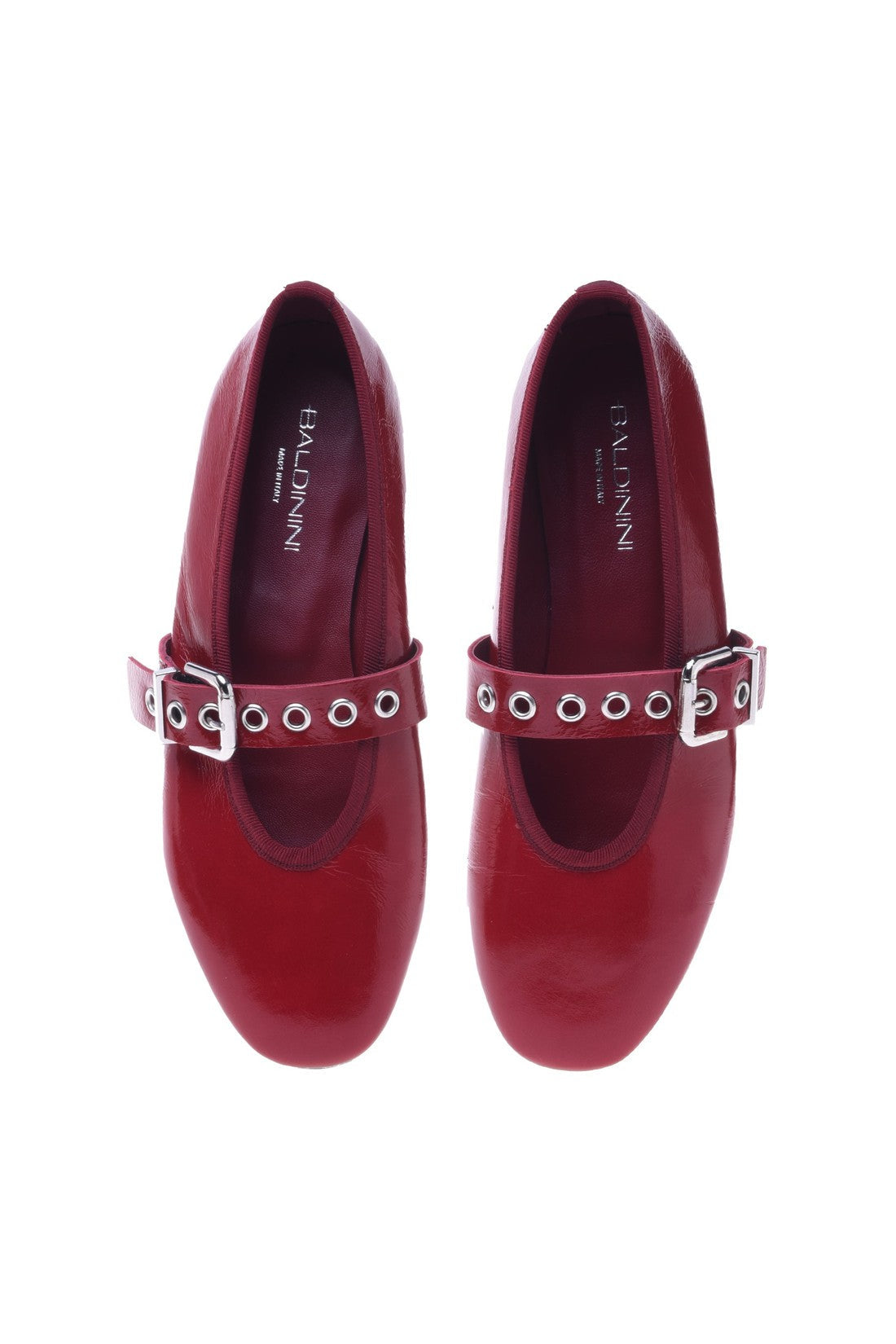 Baldinini Ballet flat in red naplak im Sale