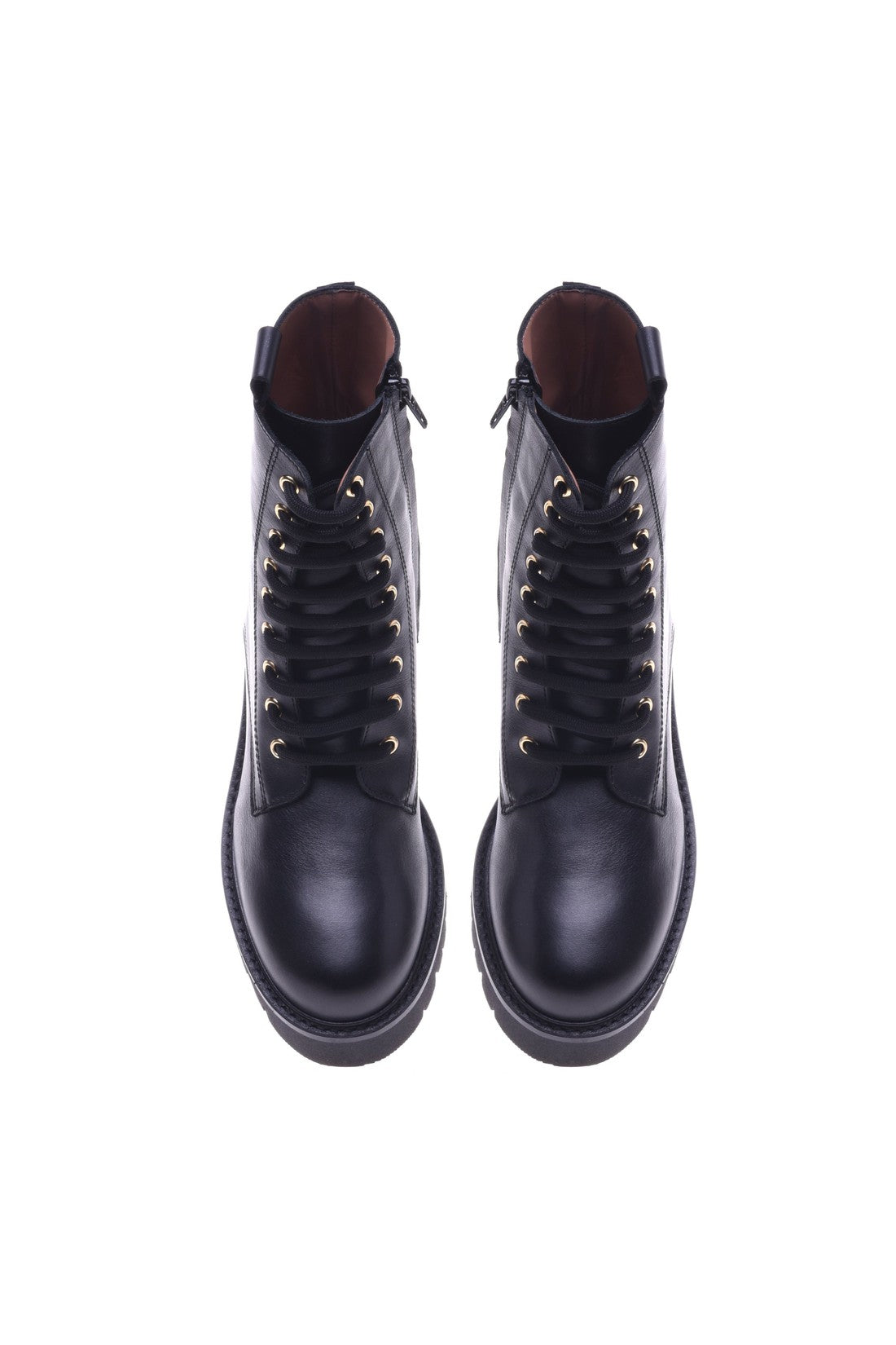 Baldinini Combat boots in black leather im Sale