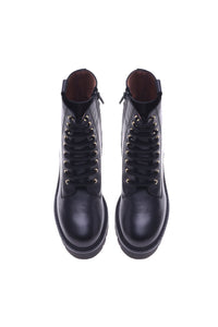 Thumbnail for Baldinini Combat boots in black leather im Sale