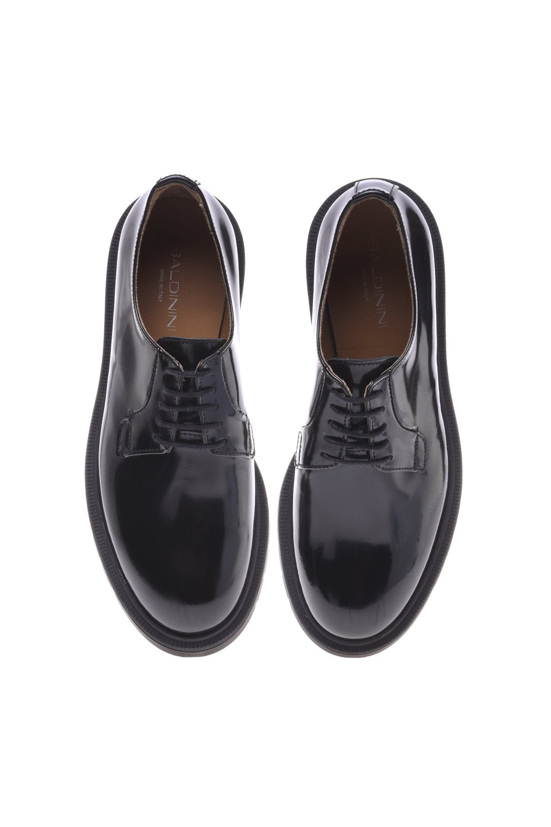 Baldinini Derby shoes in shiny black calfskin im Sale