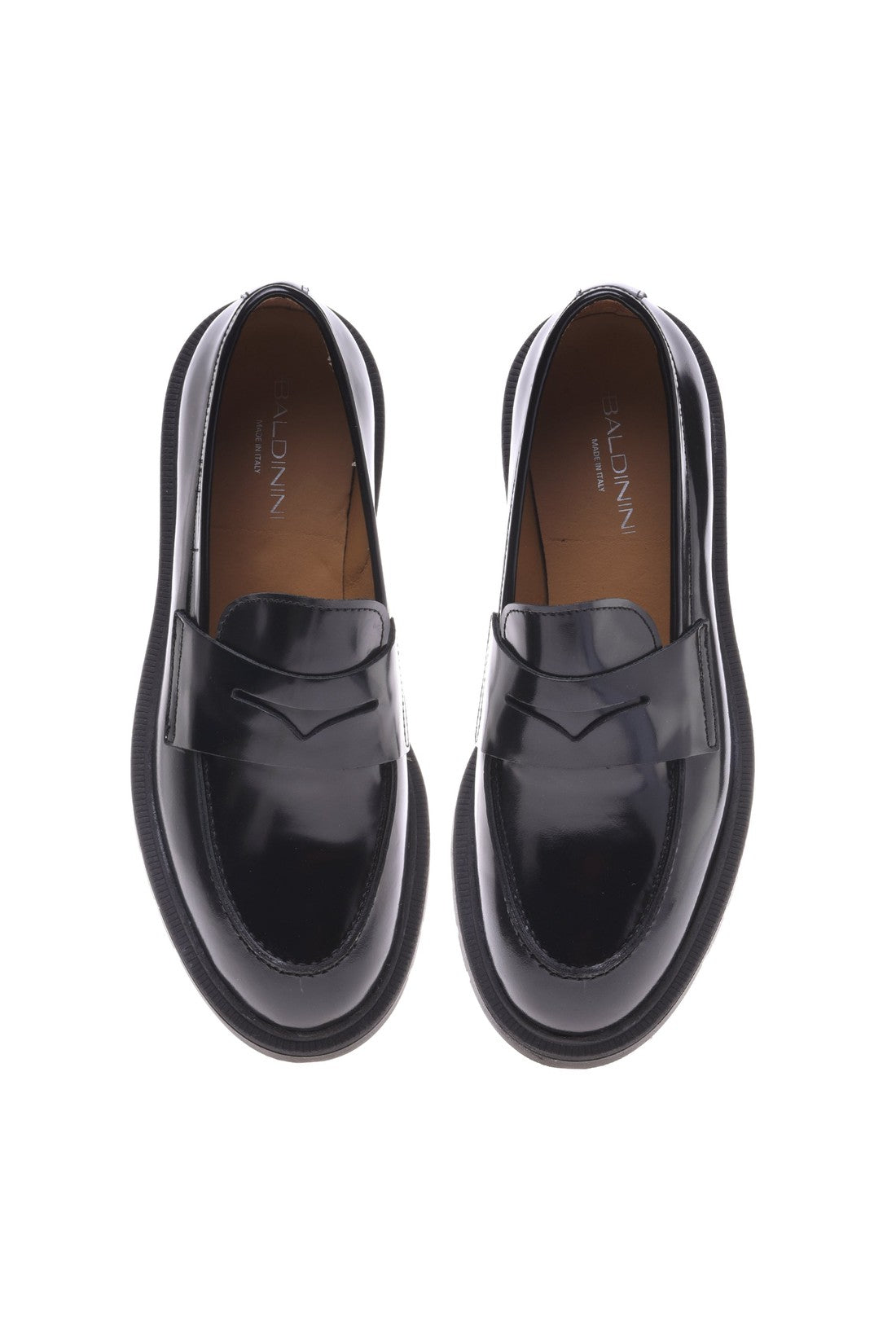 Baldinini Loafer in black shiny calfskin im Sale