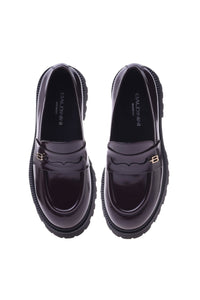 Thumbnail for Baldinini Loafer in burgundy shiny calfskin im Sale