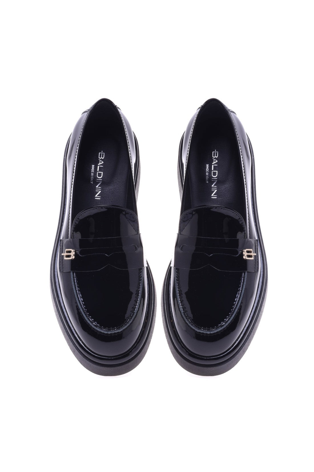 Baldinini Loafers in black patent leather im Sale