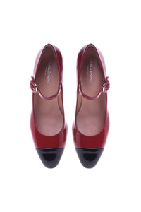 Thumbnail for Baldinini Red and black patent low court shoe im Sale