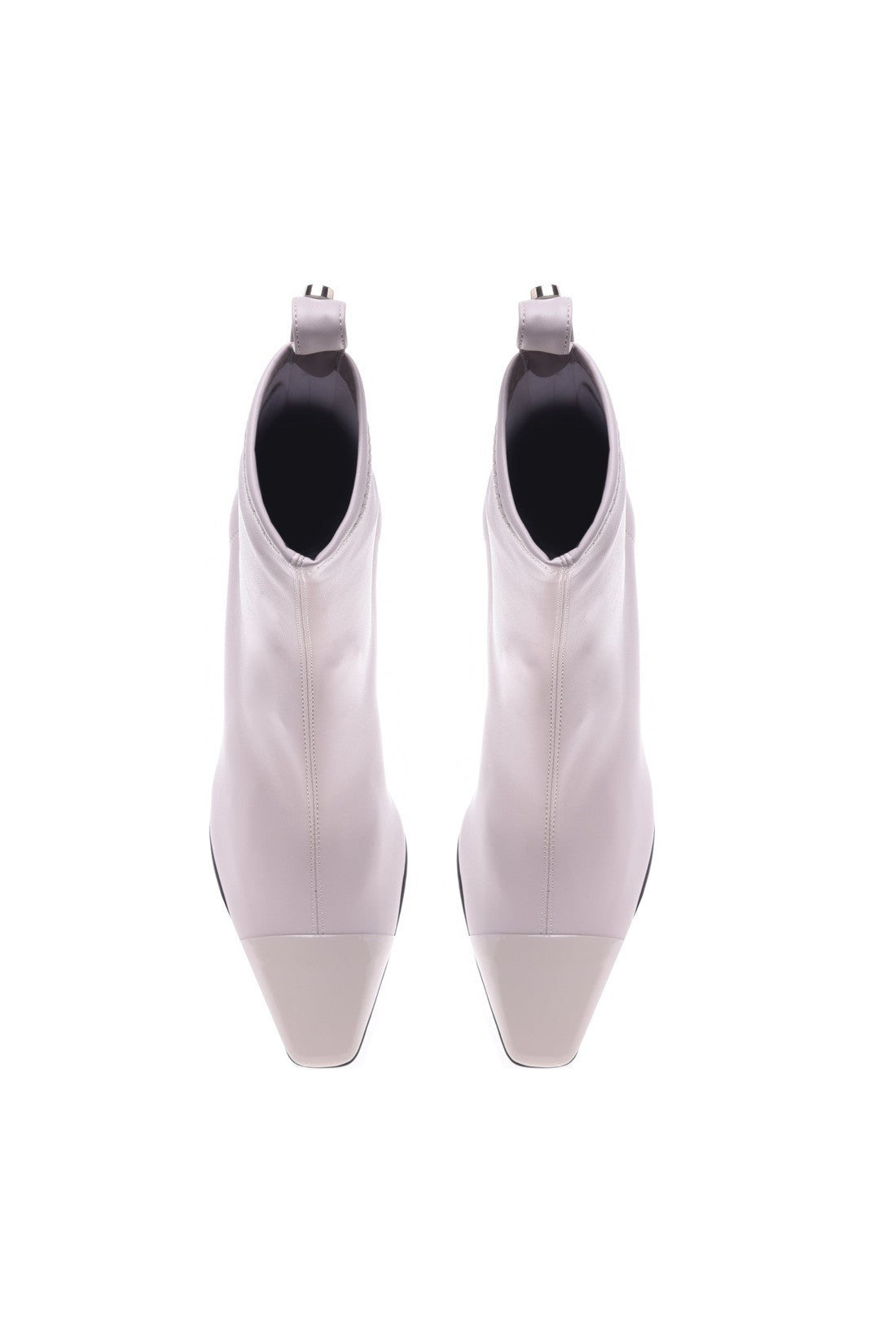 Baldinini Stretchy cream faux leather ankle boot im Sale