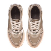 Thumbnail for Baldinini Trainer in beige nylon and suede leather im Sale