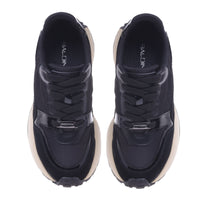 Thumbnail for Baldinini Trainer in black nylon and suede leather im Sale