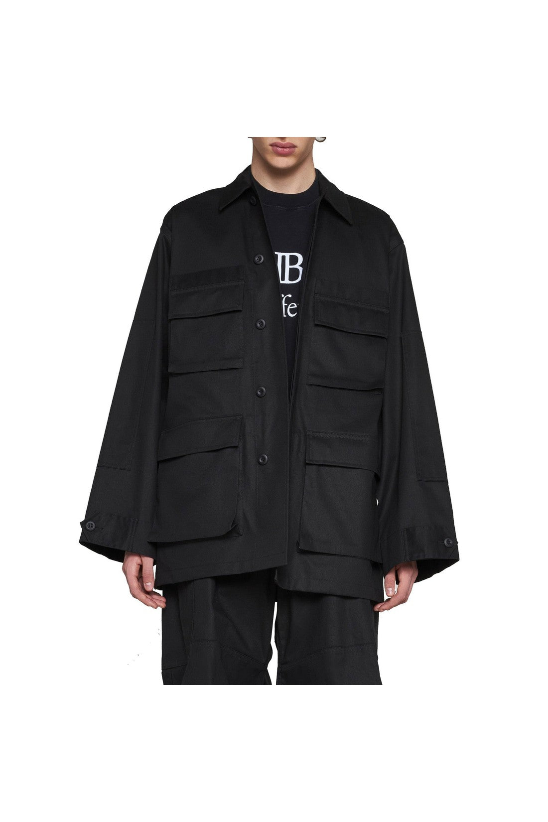 Balenciaga Multi-Pocket Cargo Shirt Jacket im Sale