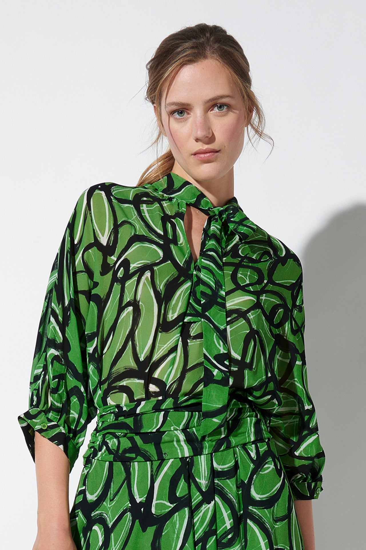 Luisa Cerano Bluse mit Graphic-Print im Sale