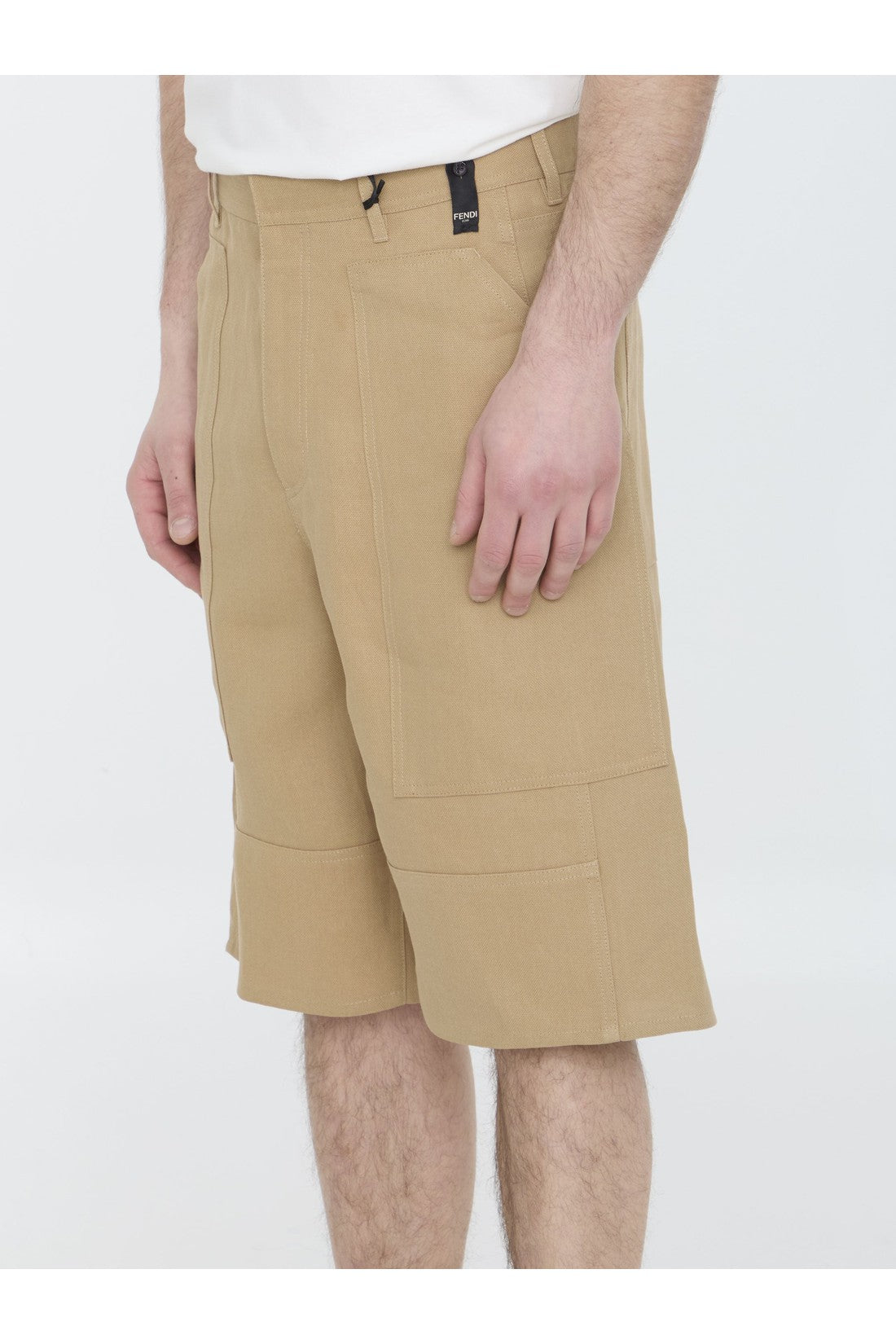 Fendi Canvas bermuda shorts im Sale