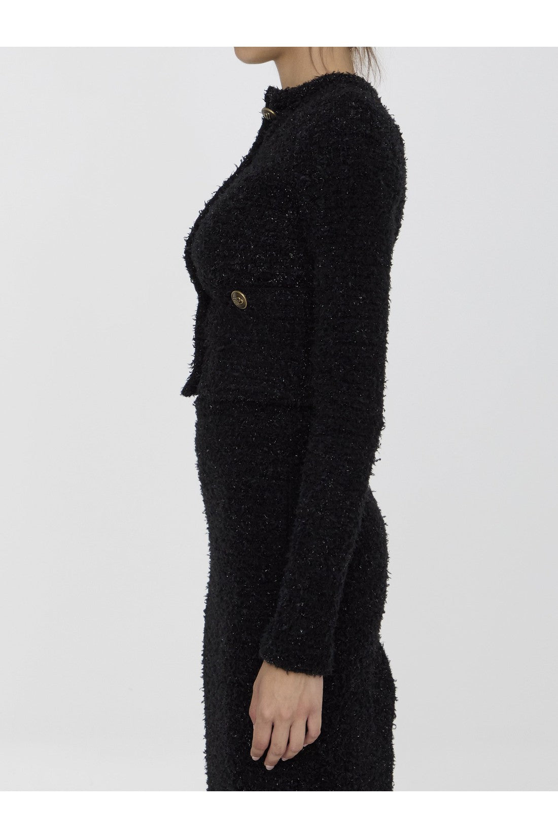 Balenciaga Cropped cardigan in tweed im Sale