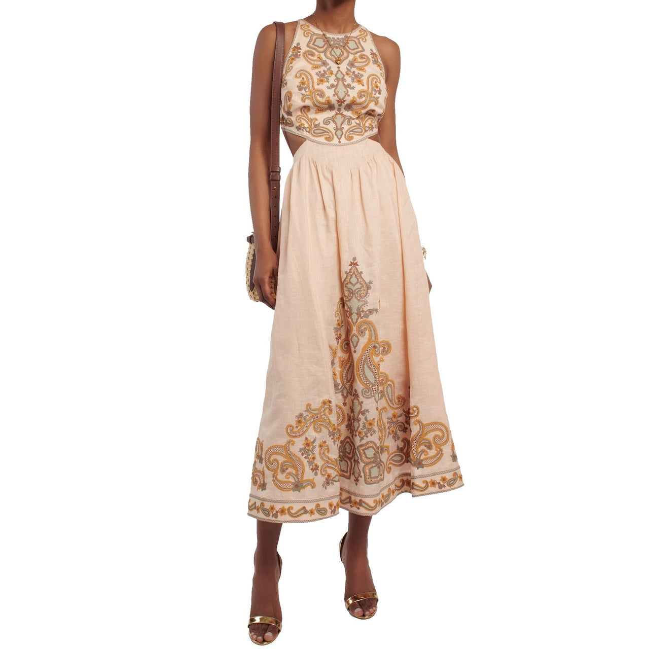 Zimmermann Dress BEIGE im Sale