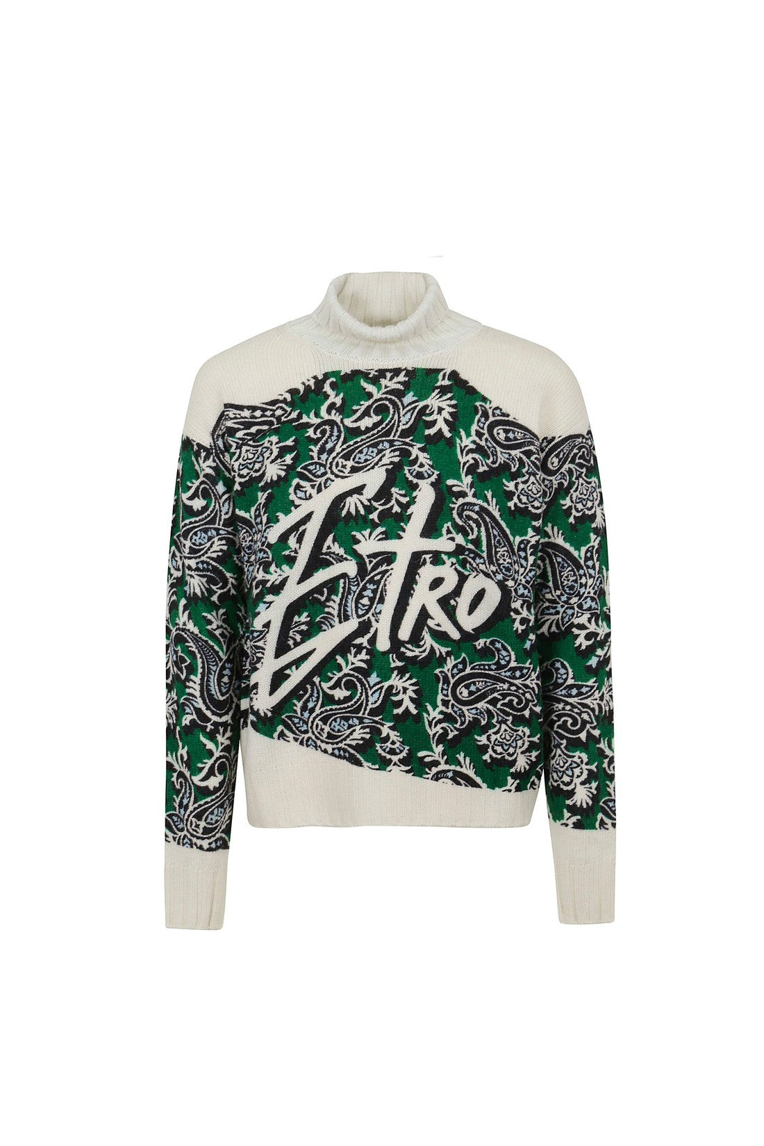 Etro Ribbed Turtleneck Knit Sweater im Sale