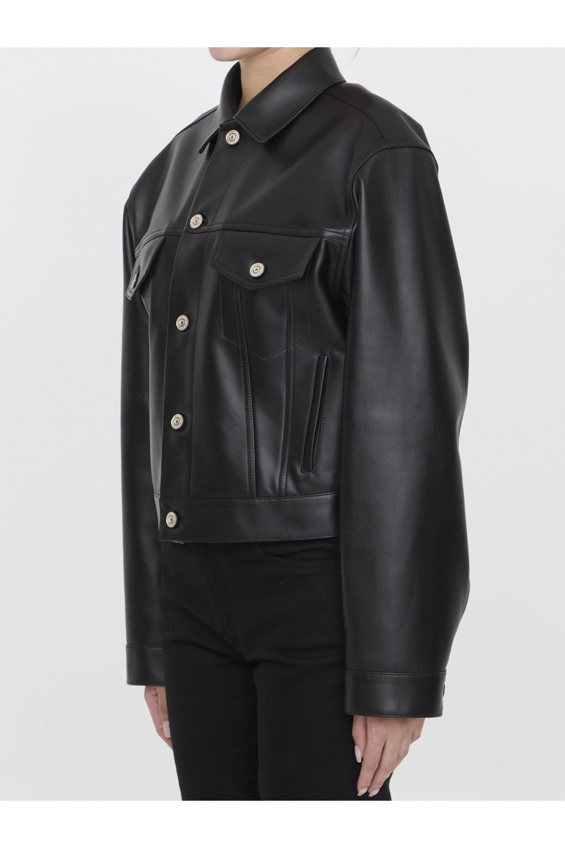 Balenciaga Leather jacket im Sale