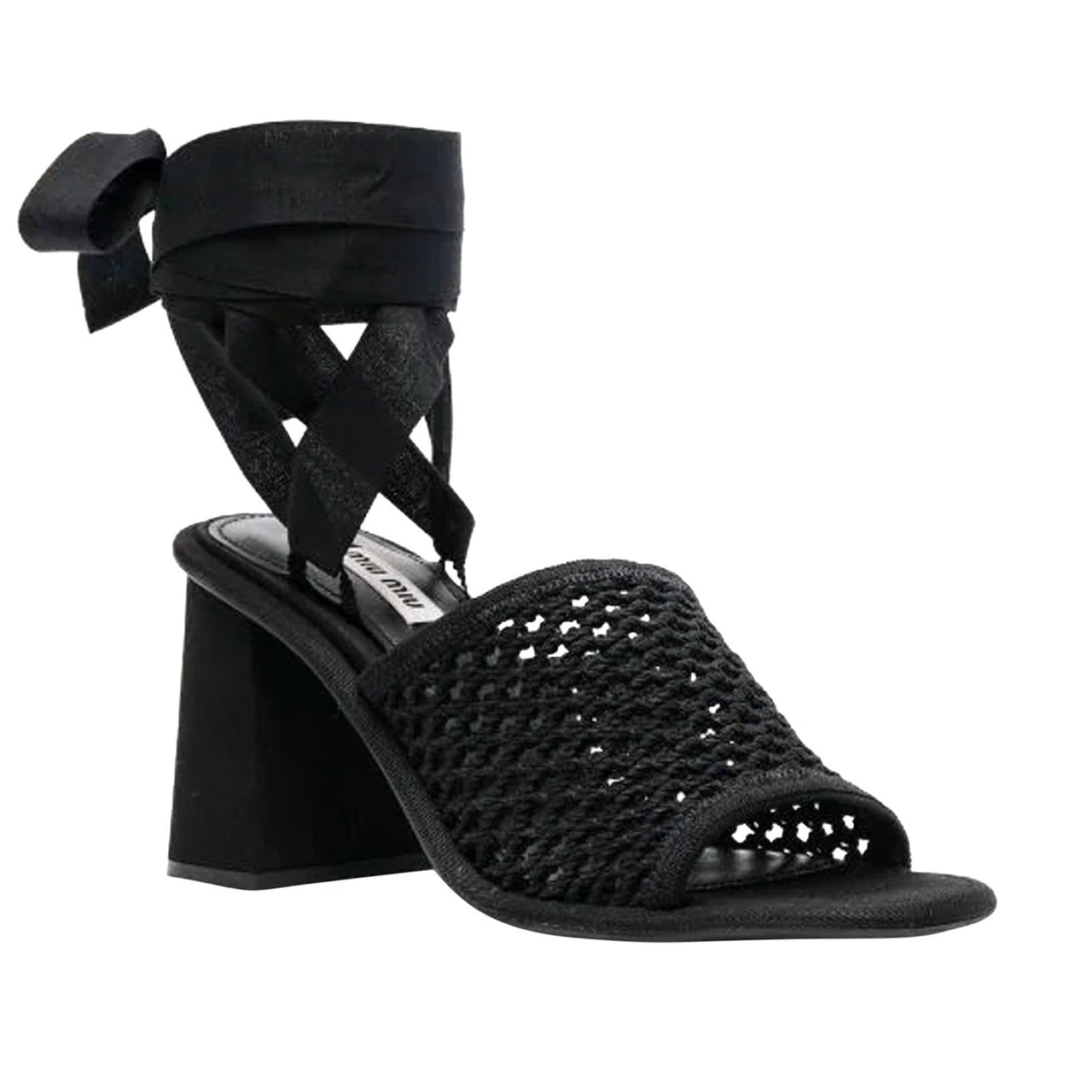 Miu Miu Sandals SCHWARZ im Sale