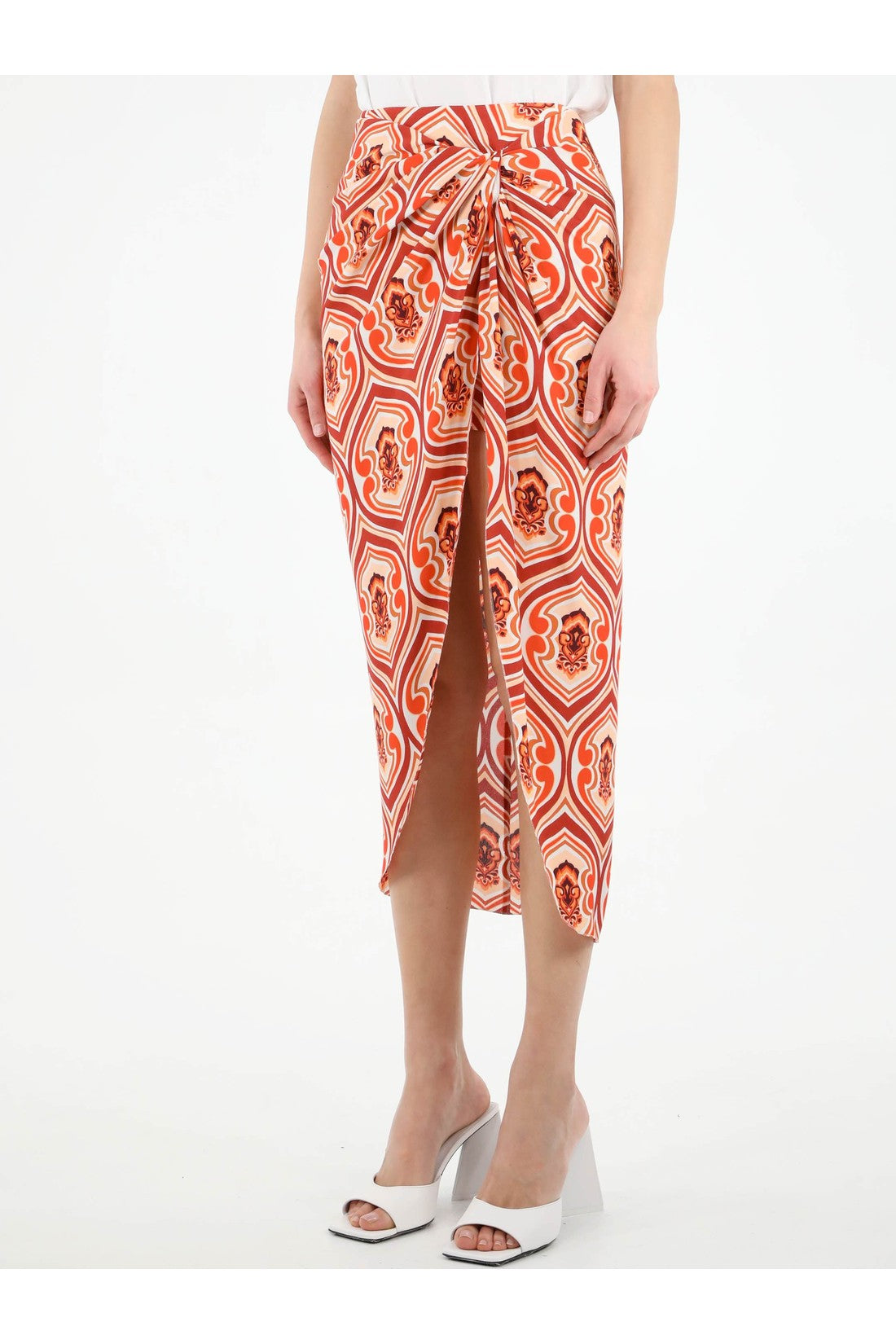 Etro Sarong skirt with graphic print im Sale