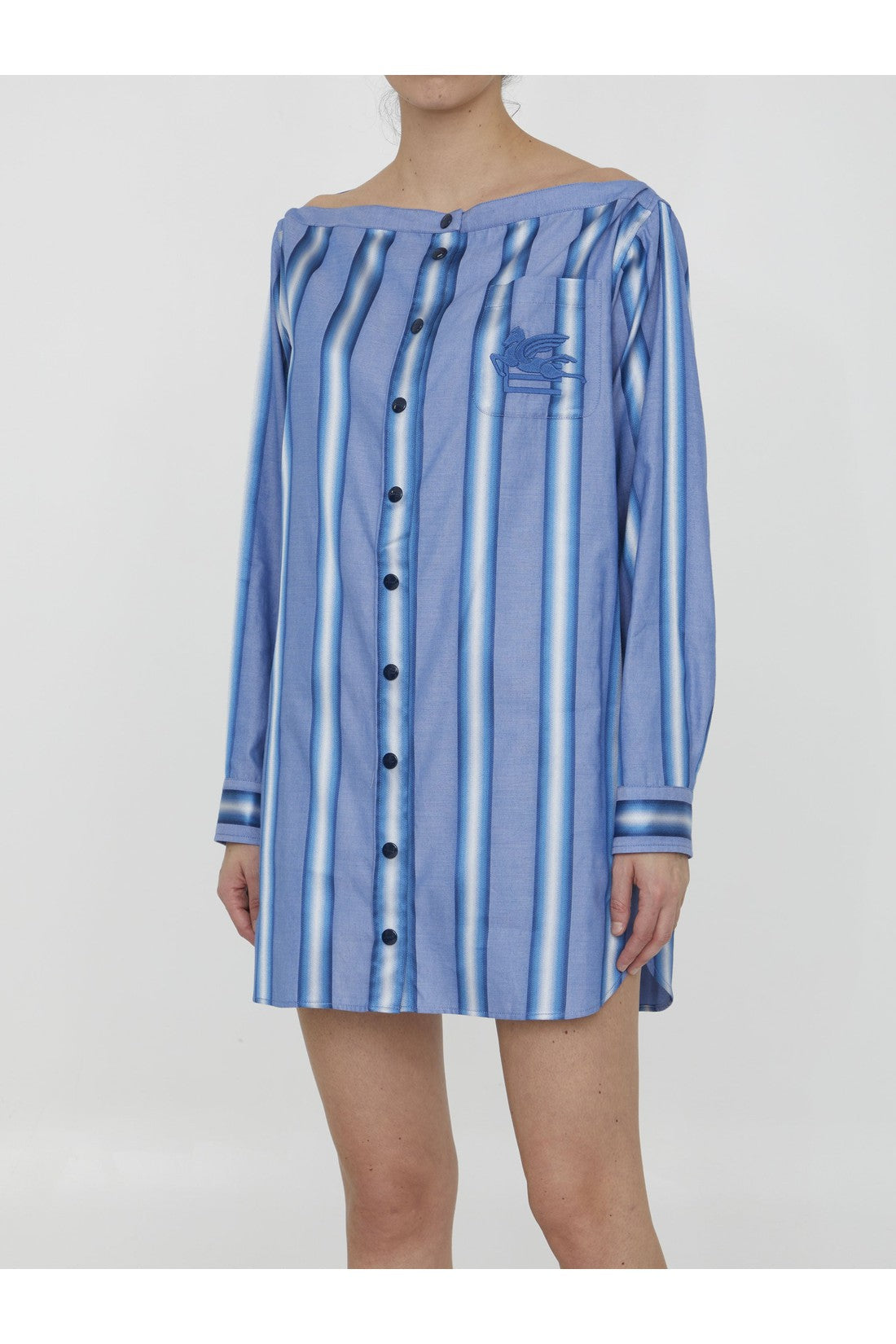 Etro Striped shirt dress im Sale