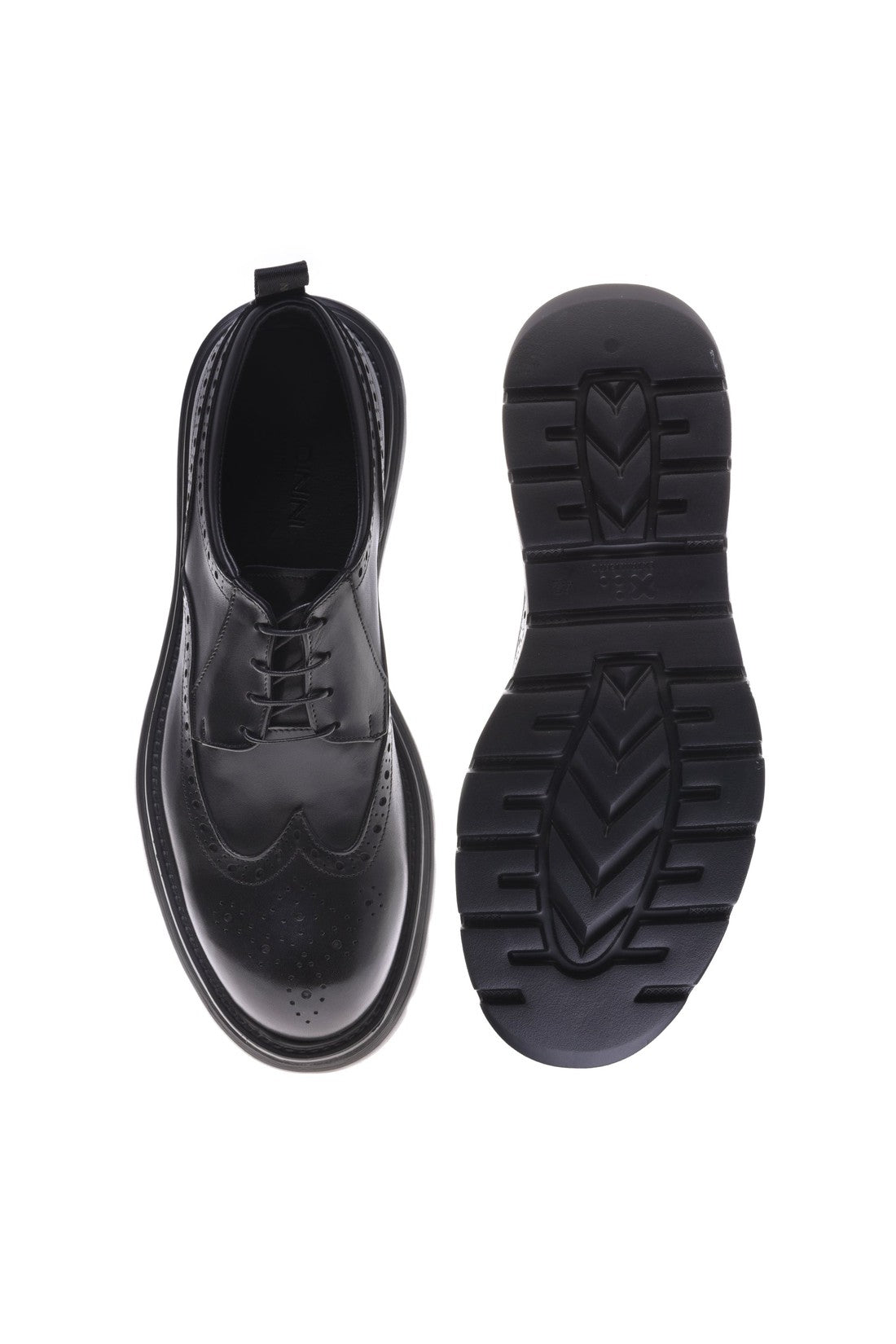 Baldinini Derby shoes in black leather im Sale