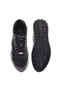 Thumbnail for Baldinini Black woven leather trainers im Sale