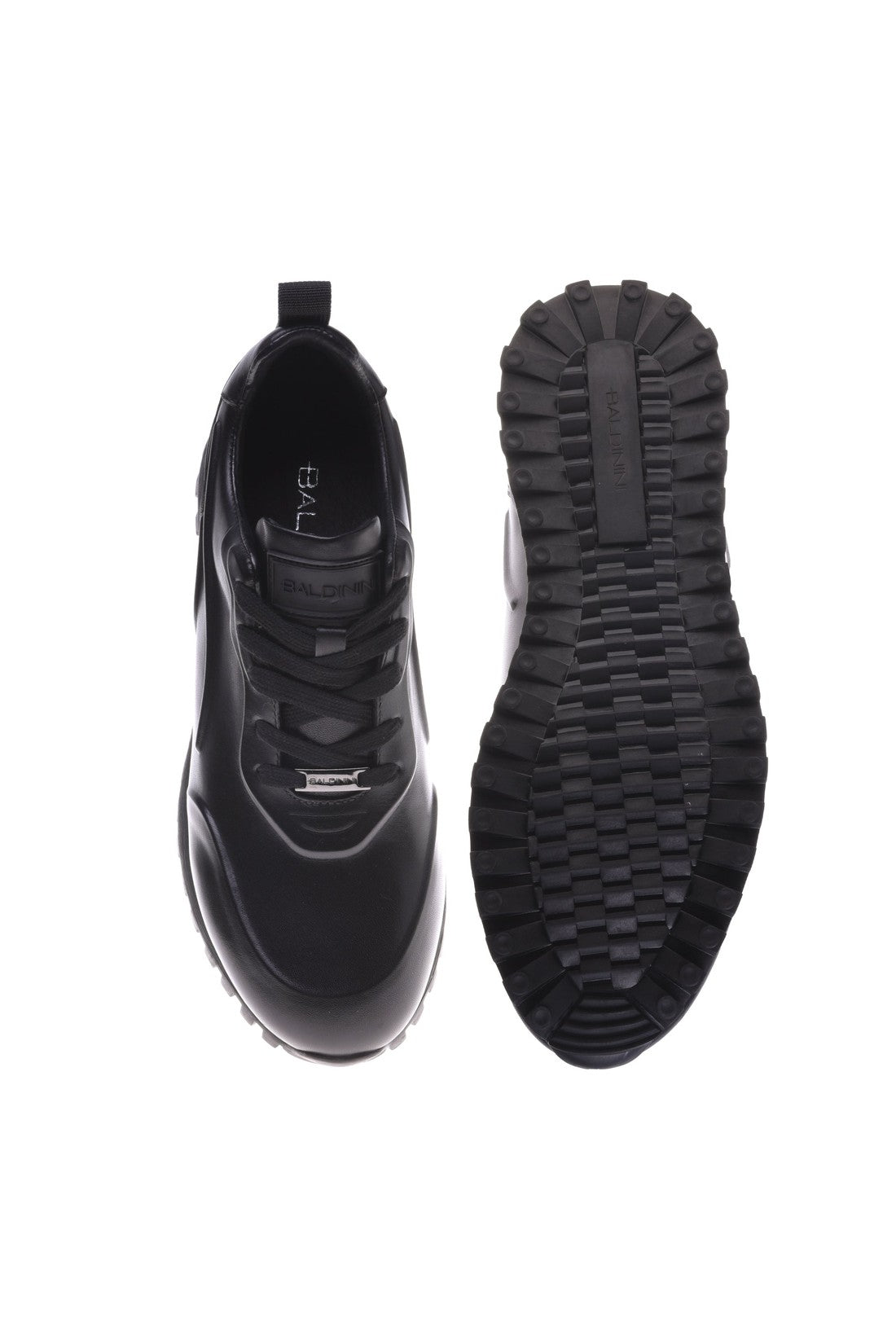 Baldinini Trainers in black leather im Sale