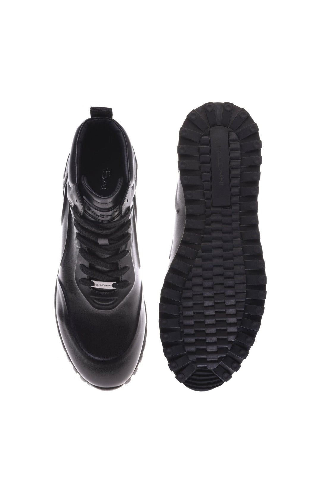 Baldinini Trainers in black leather im Sale