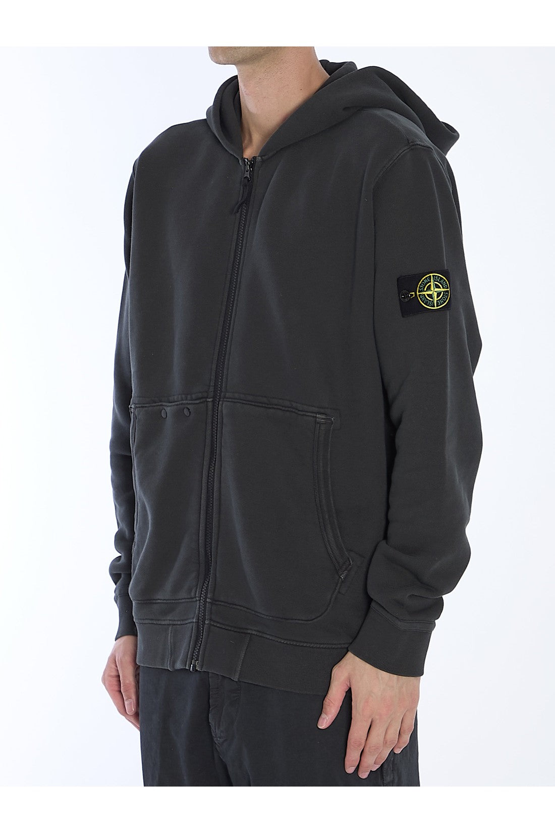 Stone Island Zip-up hoodie im Sale