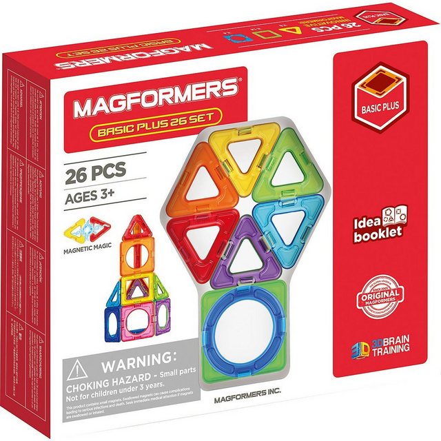 MAGFORMERS Magnetspielbausteine Magformers Basic Plus 26 Set