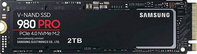 Samsung 980 PRO NVMe interne SSD (2 TB) 7000 MB/S Lesegeschwindigkeit, 5100 MB/S Schreibgeschwindigkeit, Playstation 5 kompatibel*