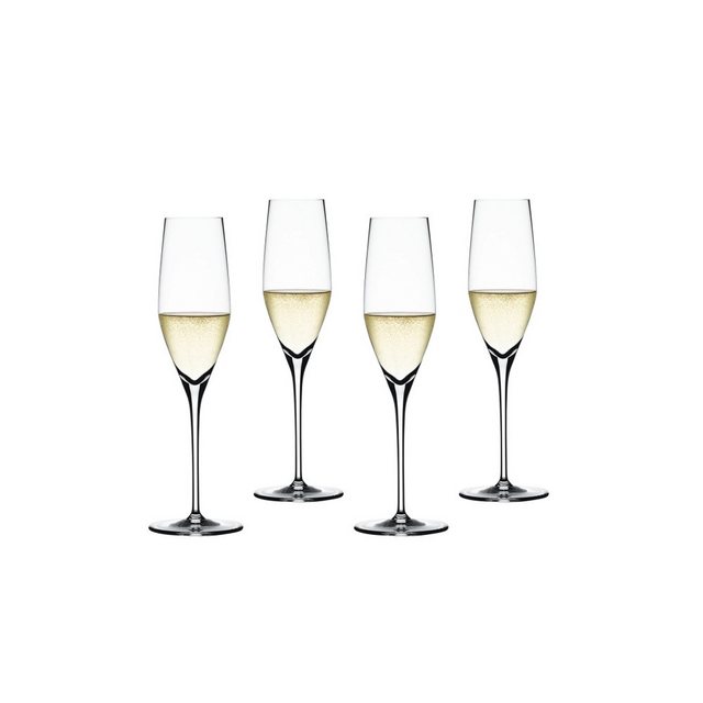 SPIEGELAU Sektglas Spiegelau Authentis Champagnerflöte 190 ml 4er Set, Kristallglas