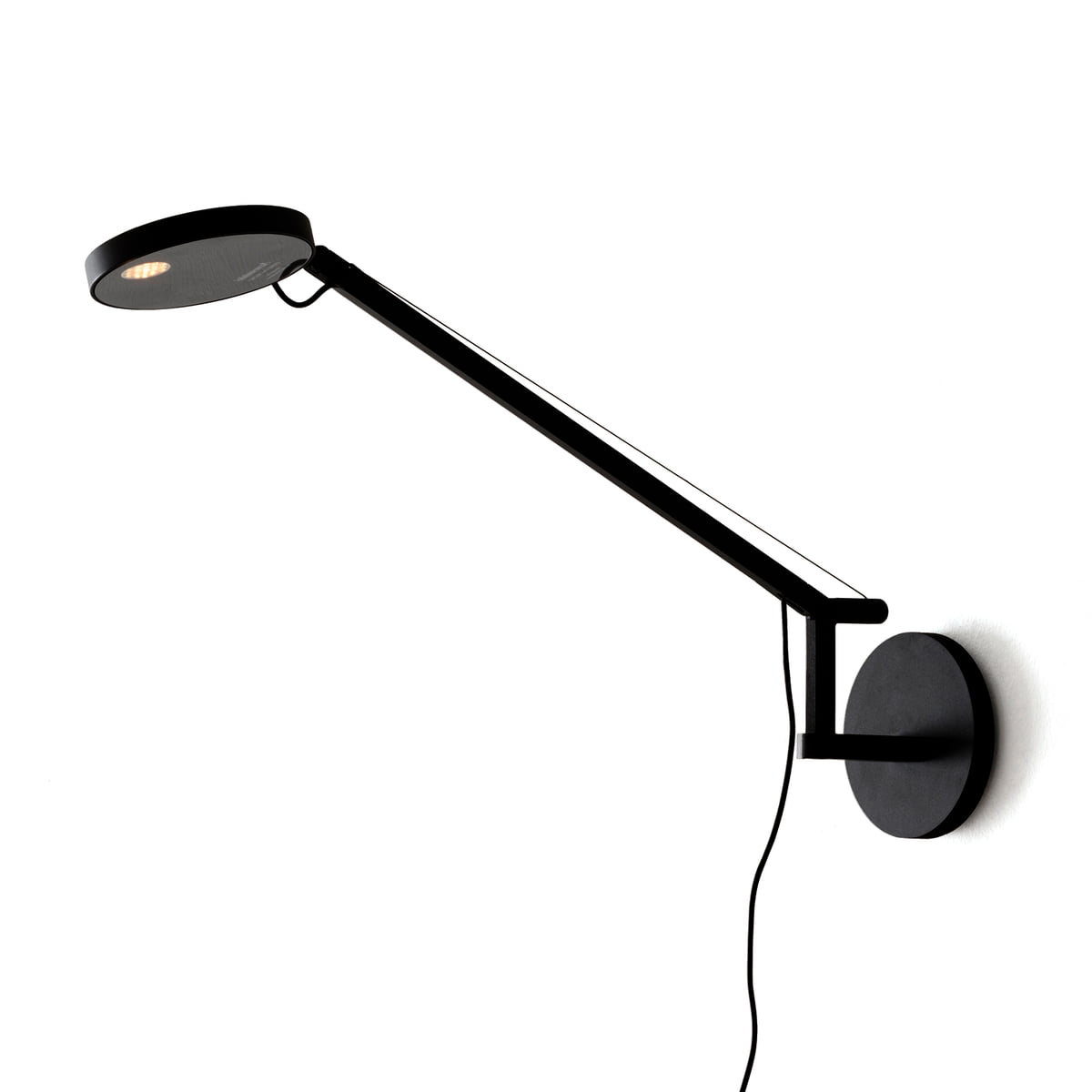 Artemide - Demetra Micro LED-Wandleuchte, schwarz matt