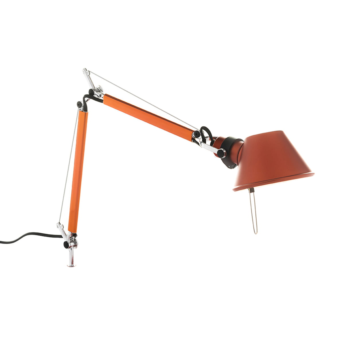 Artemide - Tolomeo Micro Parete Wandleuchte, Body, orange im Sale