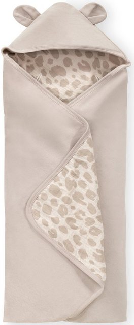 Babydecke Baby Einschlagdecke, Snuggle N Dream leo natural, Hauck, mit Kapuze