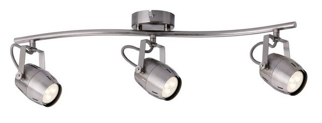 Paulmann Deckenleuchten Paulmann Spotlight Gamma LED 3x3,5W GU10 230V Nickel gebürstet Metall, Paulmann Spotlight Gamma LED 3x3,5W GU10 230V Nickel gebürstet Metall