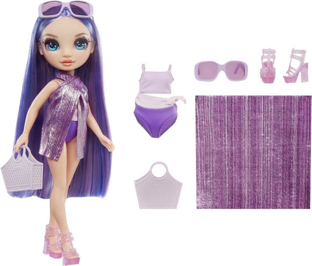 Rainbow High Anziehpuppe Rainbow High Swim & Style Fashion Doll- Violet (Purple)