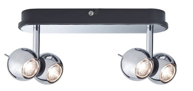 Paulmann Deckenleuchten Paulmann Spotlights Sphere LED Balken 2x(2x5W) Chrom 230V Metall, Paulmann Spotlights Sphere LED Balken 2x(2x5W) Chrom 230V Metall