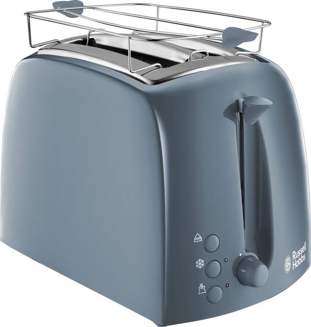 RUSSELL HOBBS Toaster Textures Grey 21644-56, 2 kurze Schlitze, für 2 Scheiben, 850 W